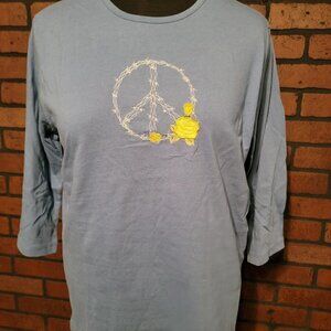 MC CC Sportswear 3/4 sleeve embroidered shirt -